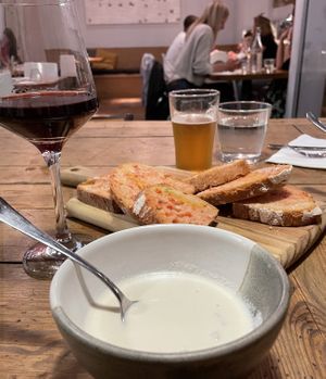 Ajoblanco at Rasoterra in Barcelona