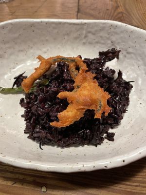 Surf and Turf Black Rice  at Rasoterra in Barcelona