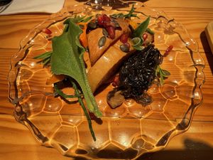 Grilled pumpkin with wakame  #Veganuary at Rasoterra in Barcelona