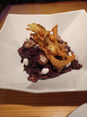Arroz negro at Rasoterra in Barcelona