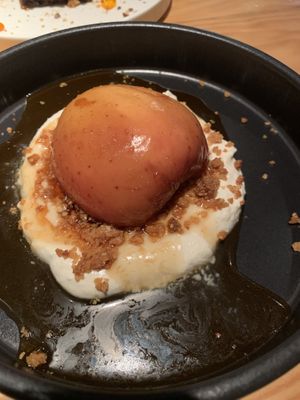 Baked apple   at Rasoterra in Barcelona