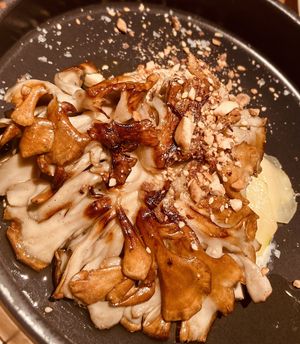 Mushroom starter  at Rasoterra in Barcelona