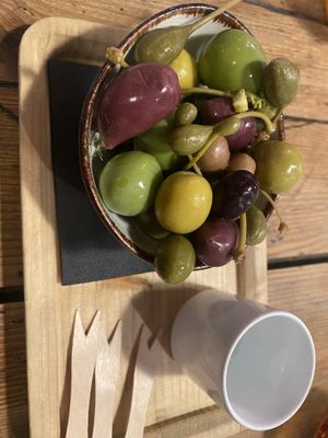 Olives #Veganuary at Rasoterra in Barcelona