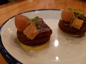 Appetizer at Rasoterra in Barcelona