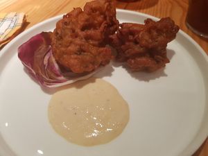 Maitake in tempura at Rasoterra in Barcelona