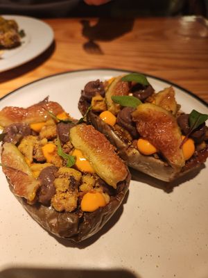 White aubergine yum!!! at Rasoterra in Barcelona