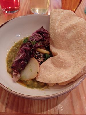 Green curry at Rasoterra in Barcelona