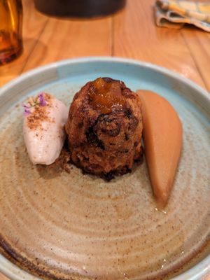 Bread pudding at Rasoterra in Barcelona