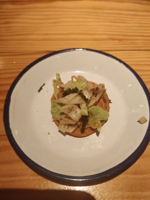 Appetiser at Rasoterra in Barcelona