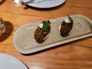 Croquettes 🤔 at Rasoterra in Barcelona