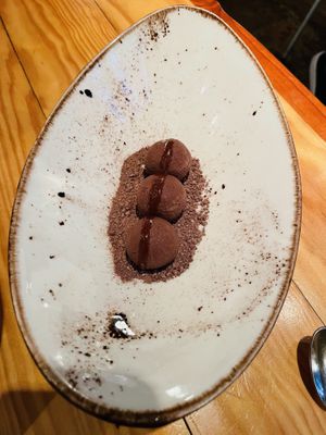 Wasabi truffles   at Rasoterra in Barcelona