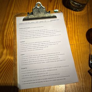 November menu  at Rasoterra in Barcelona