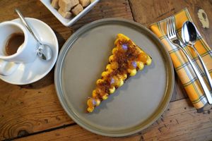 Our version of Catalan Cream. at Rasoterra in Barcelona