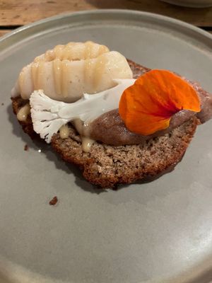 Cauliflower icecream I still dream about at Rasoterra in Barcelona