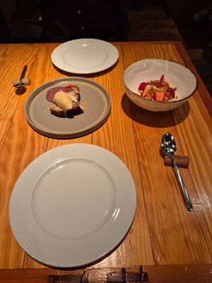 Sponge cake and strawberries at Rasoterra in Barcelona