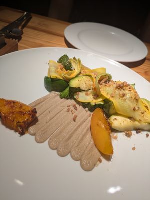 Zucchini with Tempeh at Rasoterra in Barcelona