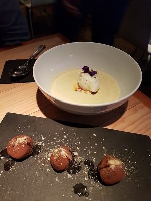 desserts at Rasoterra in Barcelona