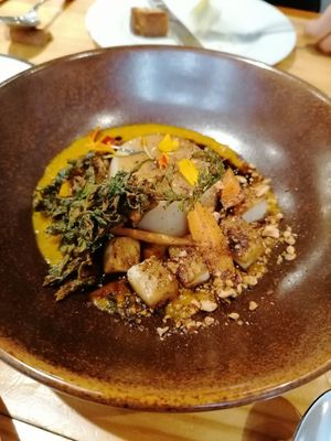 Celery pudding at Rasoterra in Barcelona