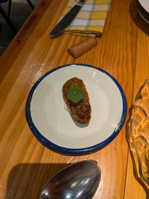 Croquette with spinach 4.5/5 at Rasoterra in Barcelona