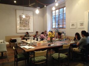 inside at Rasoterra in Barcelona