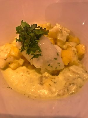 Mango ceviche at Rasoterra in Barcelona