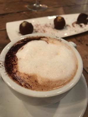 Cappuccino and Truffles at Rasoterra in Barcelona