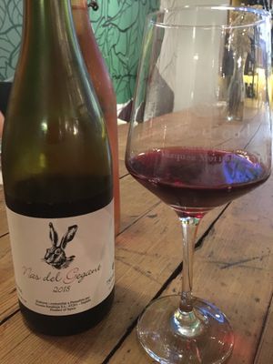 They offer local bio bottles of wine at Rasoterra in Barcelona