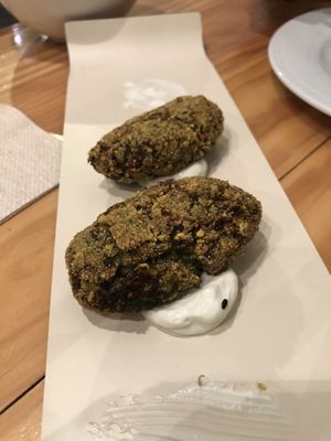 Croquettes at Rasoterra in Barcelona