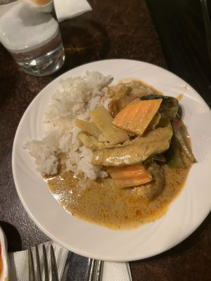 Buffet vegan curry   at Pong Skrapan in Stockholm