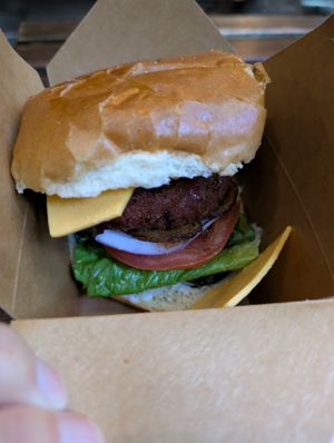 Made In Lagos Burger at Akara House in Brooklyn