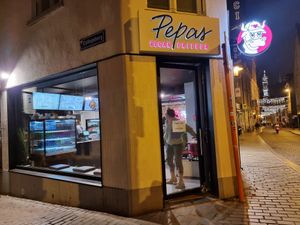 Entrance at Pepas Vegan Frituur in Leuven
