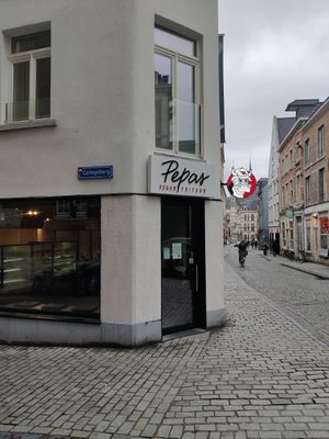 La devanture at Pepas Vegan Frituur in Leuven