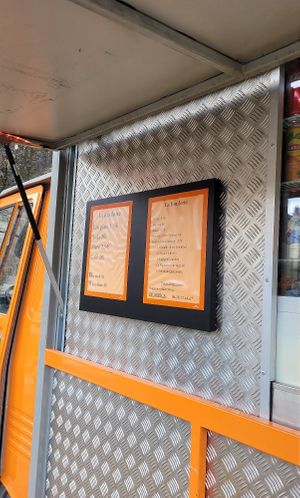 Menu at La Roulotte in Vizille