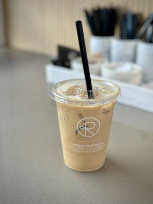 Iced Latte with Oat Milk   at Reborn Coffee  in Manhattan Beach
