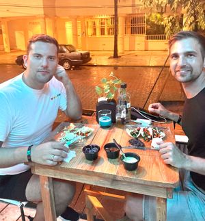 Las salsas para tacos son deliciosas  at La Vieja Escuela in Playa Del Carmen