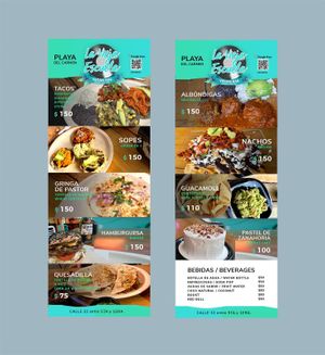 Menú  at La Vieja Escuela in Playa Del Carmen