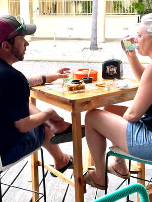 Good Drinks 
Natural flavors at La Vieja Escuela in Playa Del Carmen