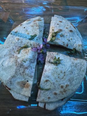 Quesadilla   at La Vieja Escuela in Playa Del Carmen