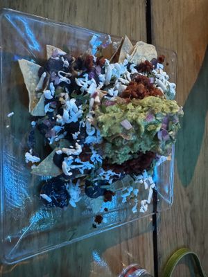 Nachos - best of the things we had   at La Vieja Escuela in Playa Del Carmen