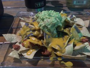 Nachos  at La Vieja Escuela in Playa Del Carmen