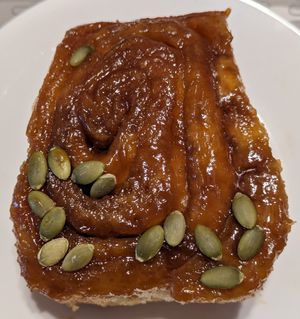 Miso Butterscotch Sticky Bun at Orange & Blossom Patisserie in Portland