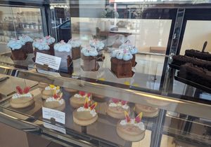 Cardamom Carrot Cake (top) and Lemon Tart (bottom) at Orange & Blossom Patisserie in Portland