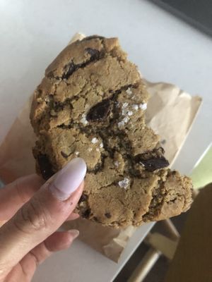 Sourdough chocolate chip cookie   at Orange & Blossom Patisserie in Portland