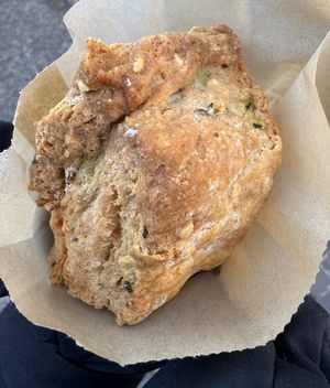 Herb cheddar biscuit  #Veganuary at Orange & Blossom Patisserie in Portland