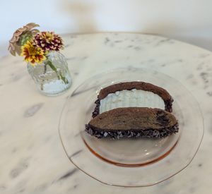 Vanilla & Chocolate Chip Ice Cream Sandwich at Orange & Blossom Patisserie in Portland