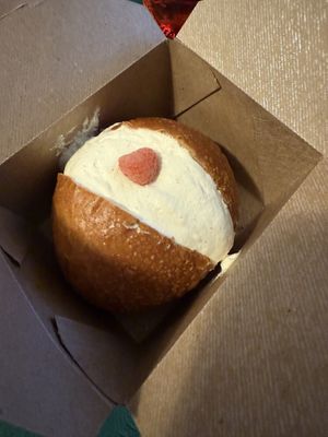 Raspberry Maritozzi  at Orange & Blossom Patisserie in Portland