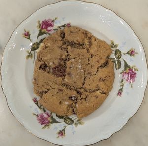 White Chocolate and Milk Chocolate Cookie at Orange & Blossom Patisserie in Portland