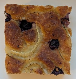 Grape & Fennel Focaccia at Orange & Blossom Patisserie in Portland