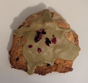 White Chocolate Cherry Scone at Orange & Blossom Patisserie in Portland