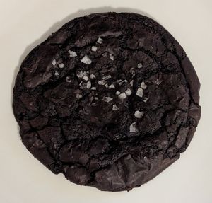 Onyx Chocolate Brownie Cookie at Orange & Blossom Patisserie in Portland